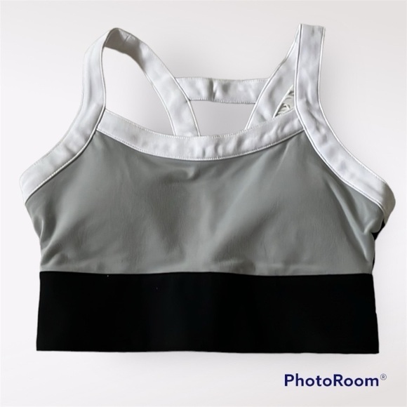 New FABLETICS Robyn High Support Sports Bra in gray/black size XS - Picture 1 of 11